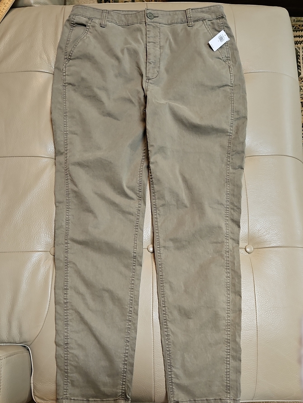 Old Navy NWT High-Rise O.G. Straight Chino Pants Arboret Gray Green Women 12